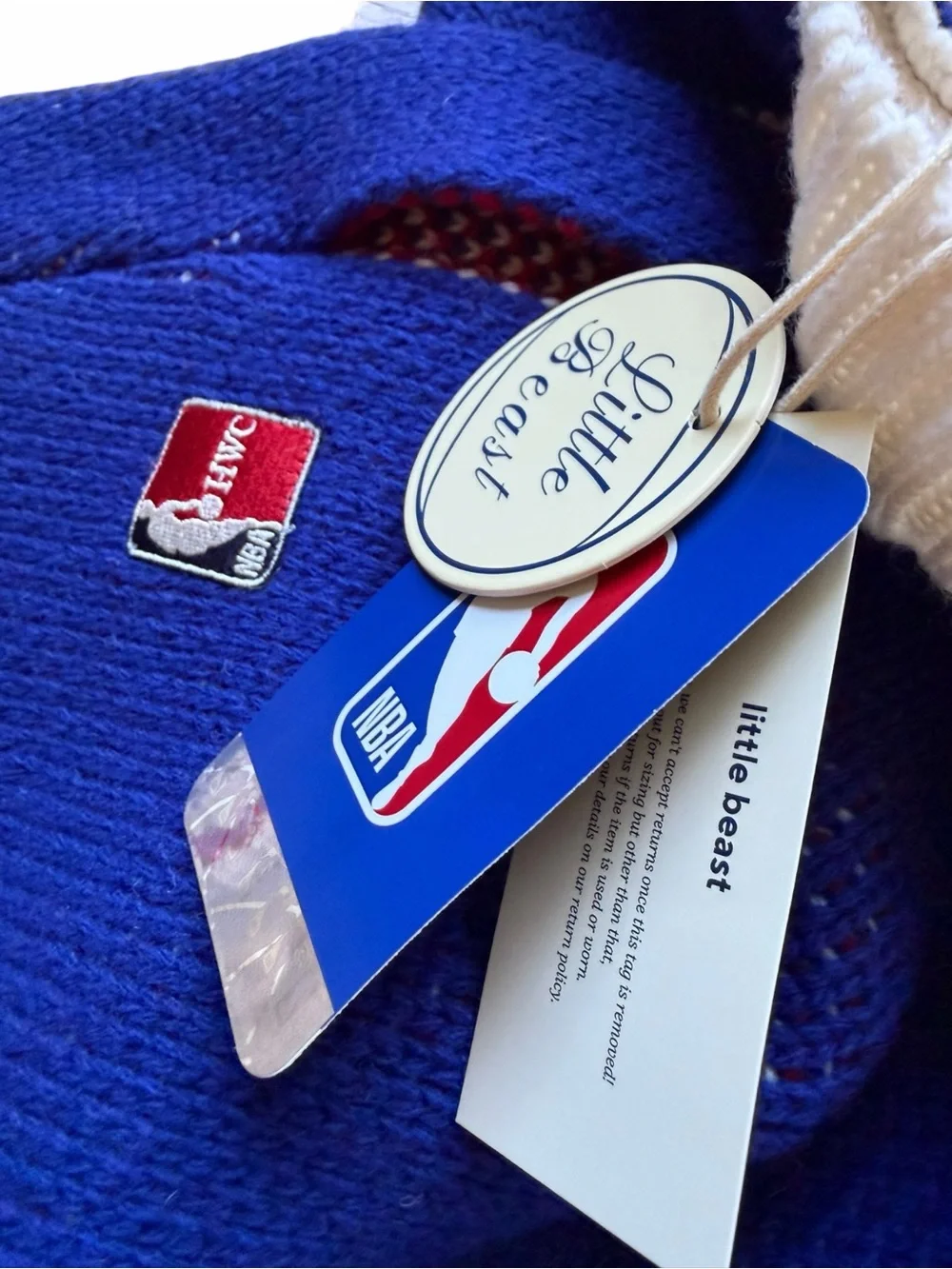 Little Beast NBA Philadelphia Sixers Dog Sweater